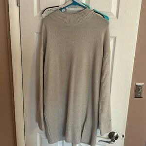 Off white baggy sweater dress
